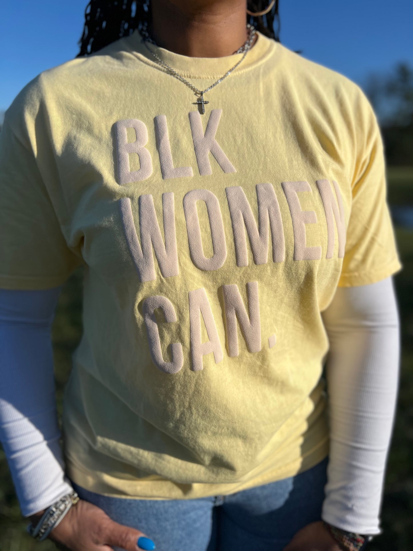 “Blk Women Can” Puff Tee